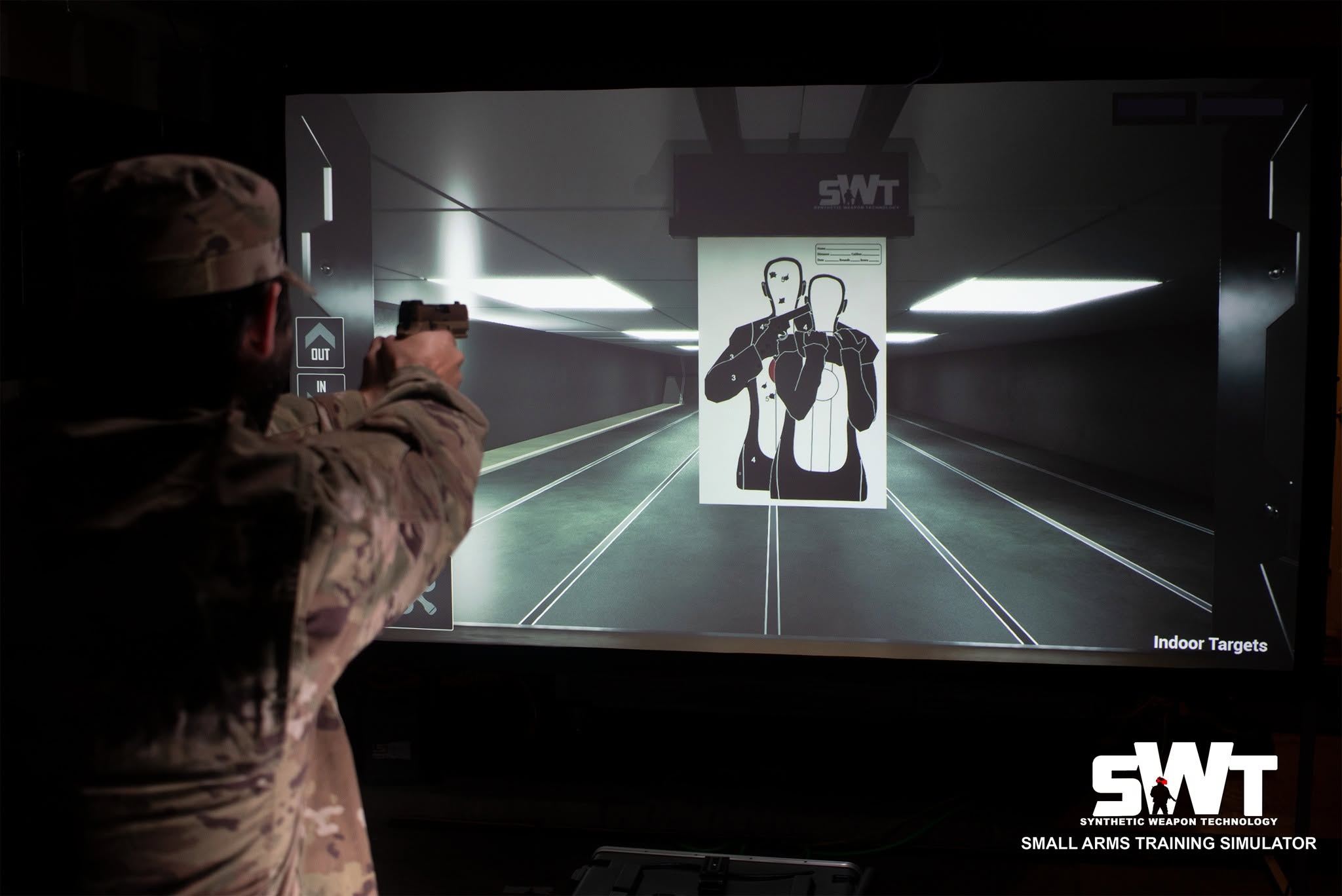 SWT projection-based training simulator in use